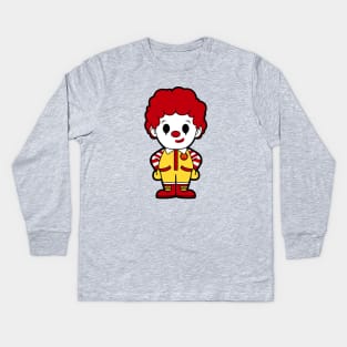 Ronald Mcdonald Chibi Kids Long Sleeve T-Shirt